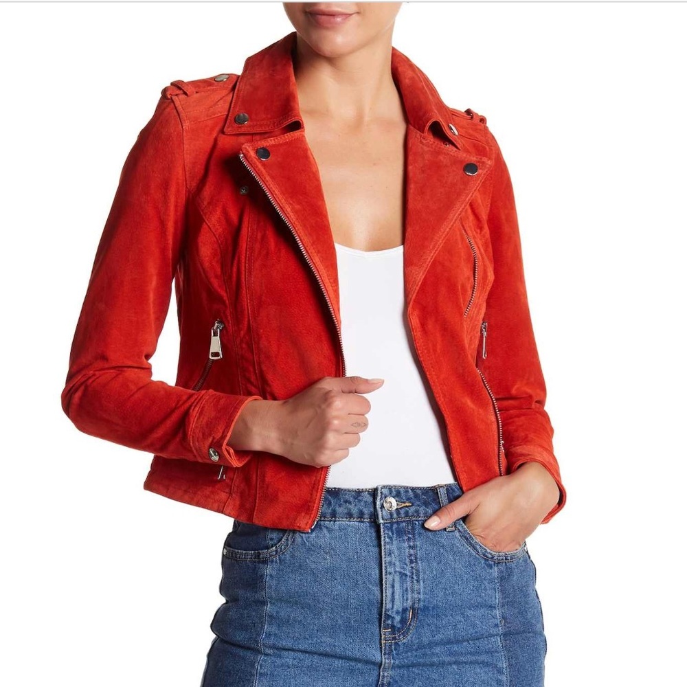 Real suede leather jacket !